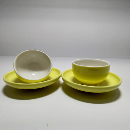 Yellow Glaze Peach Tea Set from Lu Yu (#002)