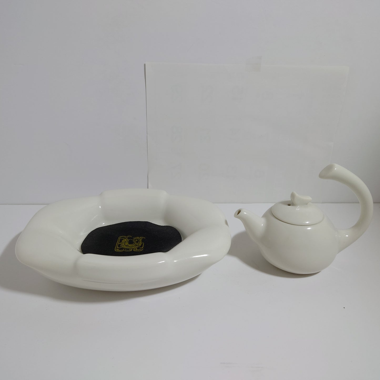 White /Black Crane Tea Set from Lu Yu #003