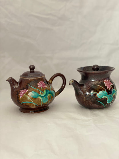 Handmade Lotus Tea Set from Lu Yu #001