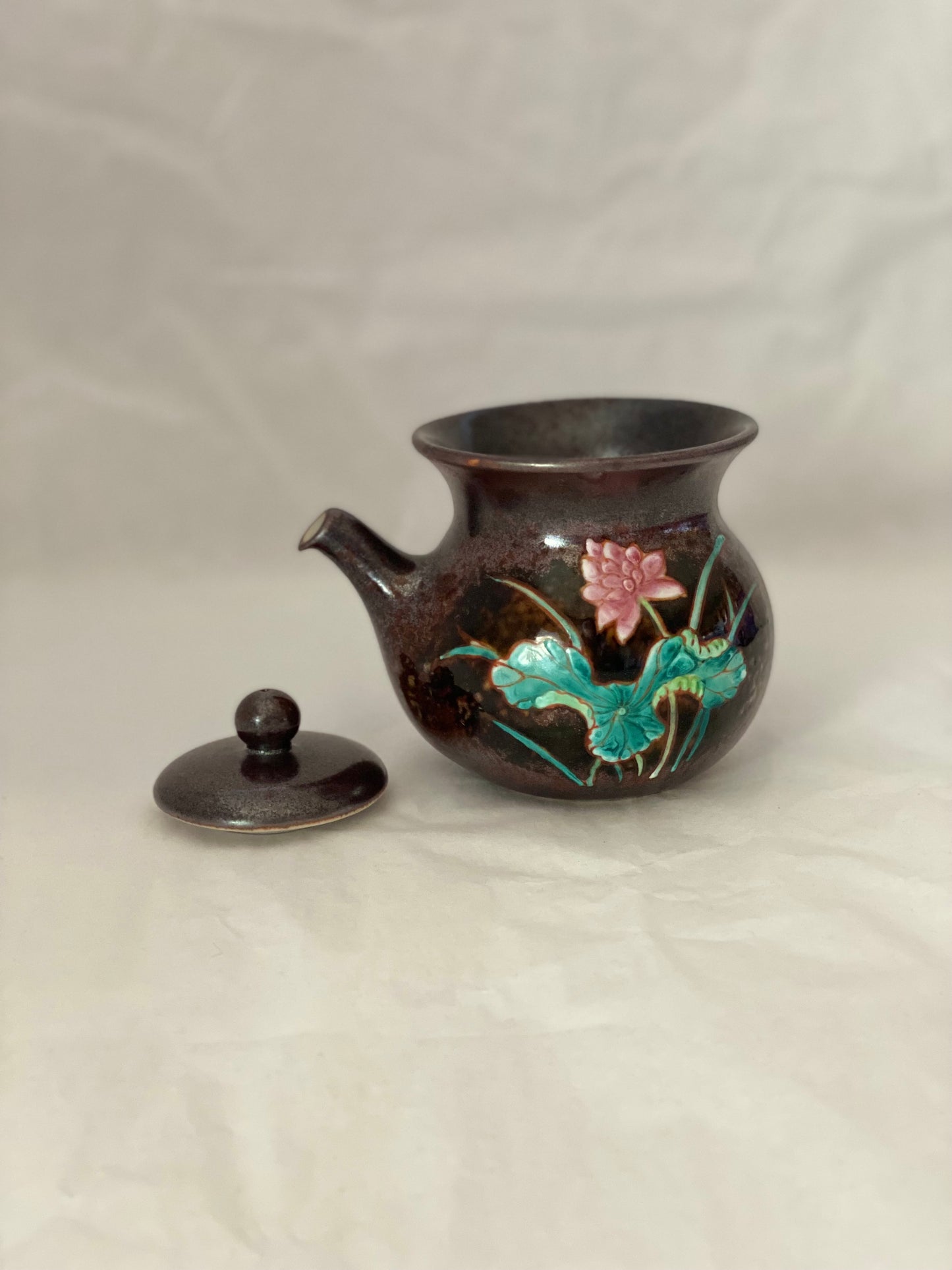 Handmade Lotus Tea Set from Lu Yu #001